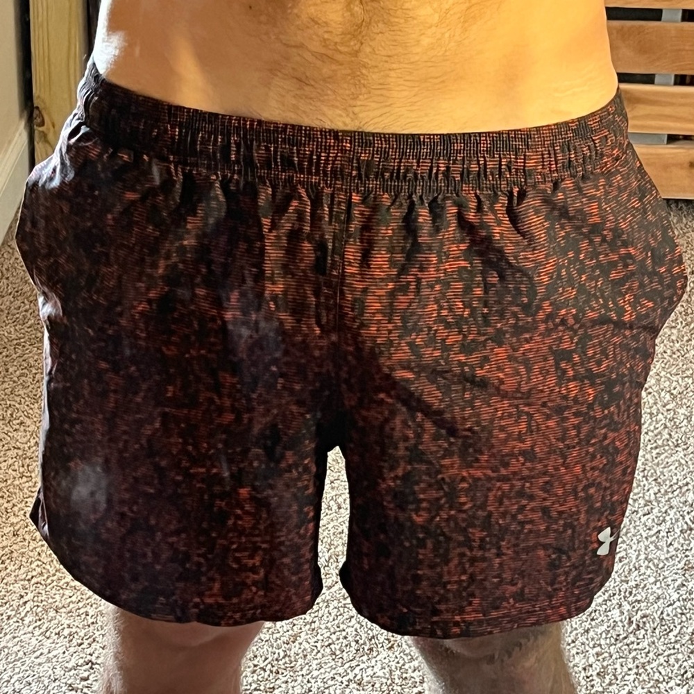 Under Armour Men's Swim Trunks - Black and Orange